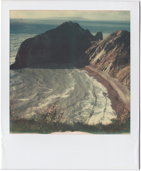 Reverse of Durdle Door Polaroid SX-70