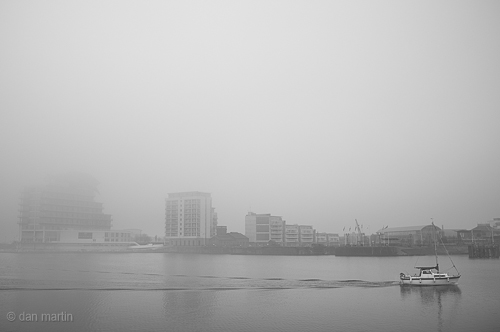 Through the still waters and this world of white