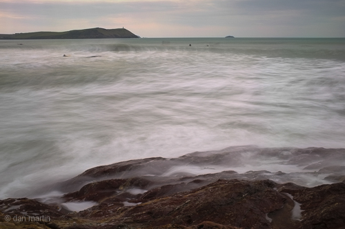 The waves come tumbling in a force of movement always in motion