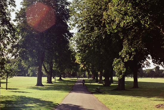 A line perspective receding