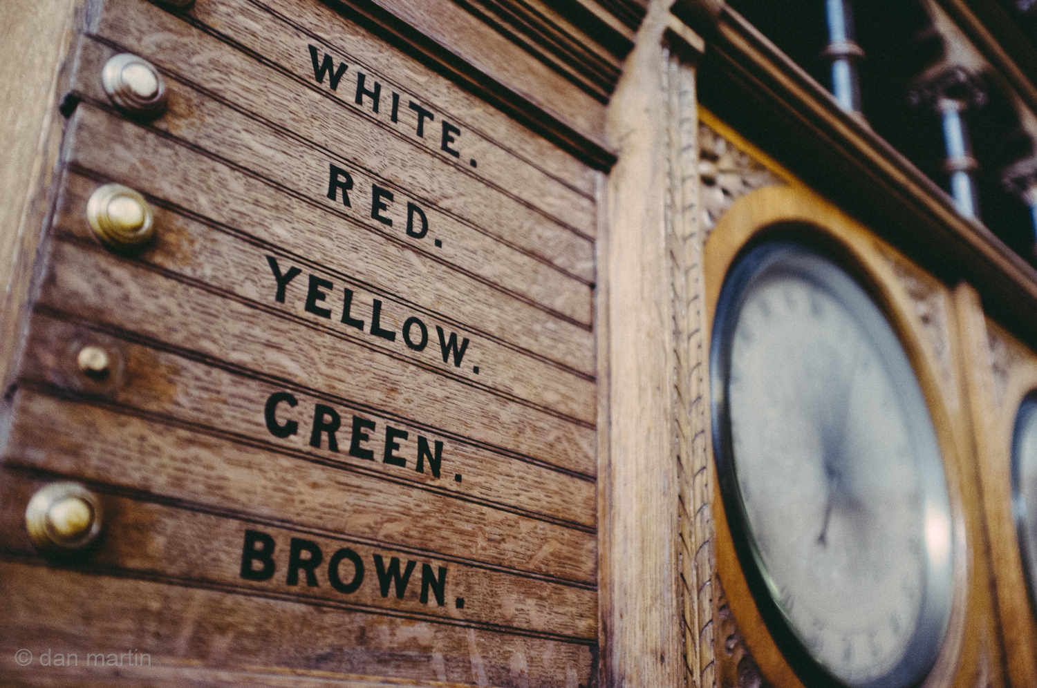 Scoring mechanism and display unit for the Billiard Room at Tyntesfield House, Bristol. 