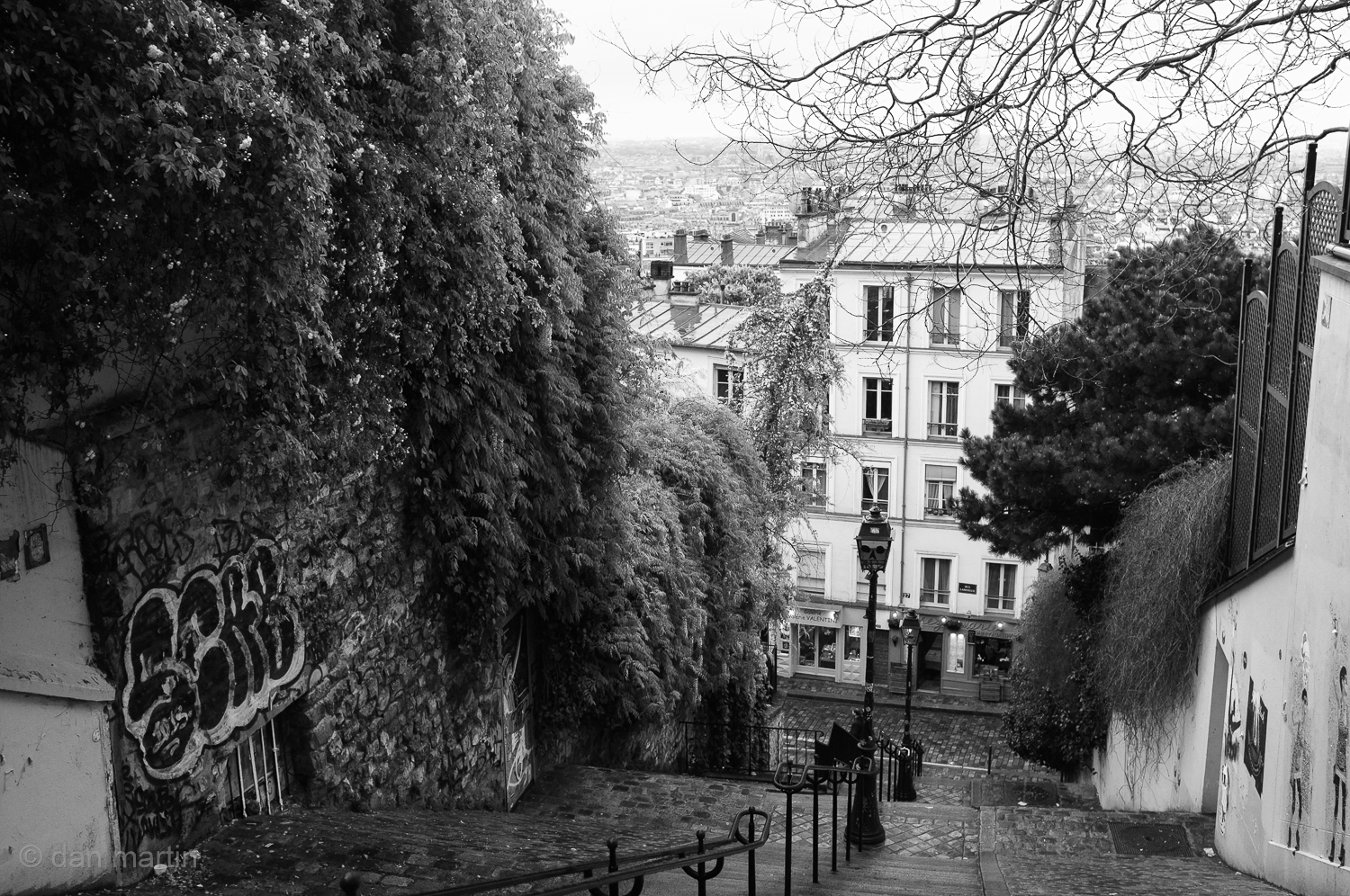 The steps of Montmartre, Paris.