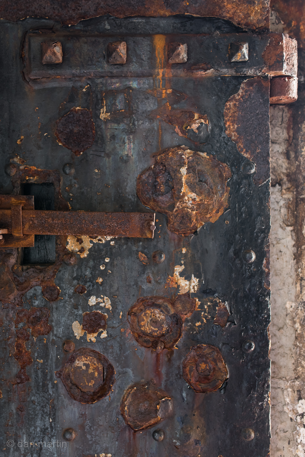 Amazing heavy metal door to St. Catherine's Fort, Tenby