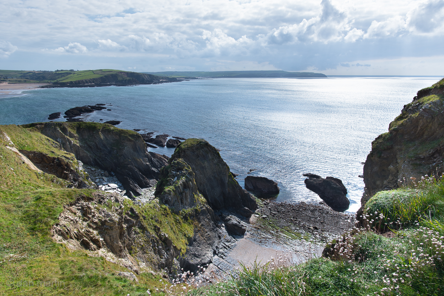 Along the coastline of Devon