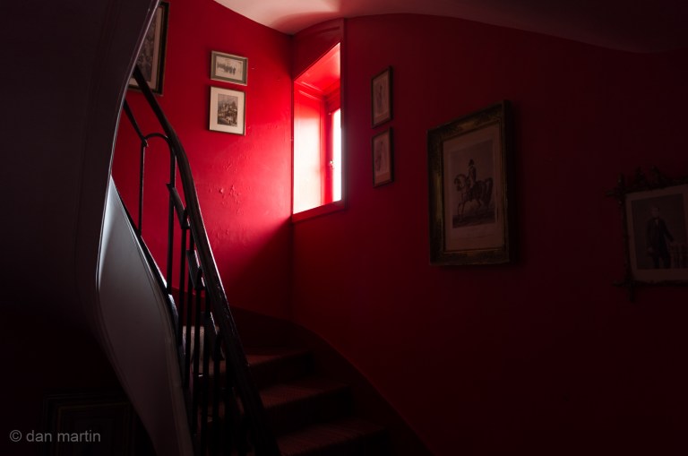 Red.. what an amazing colour! Inside Château de Voisins, France.