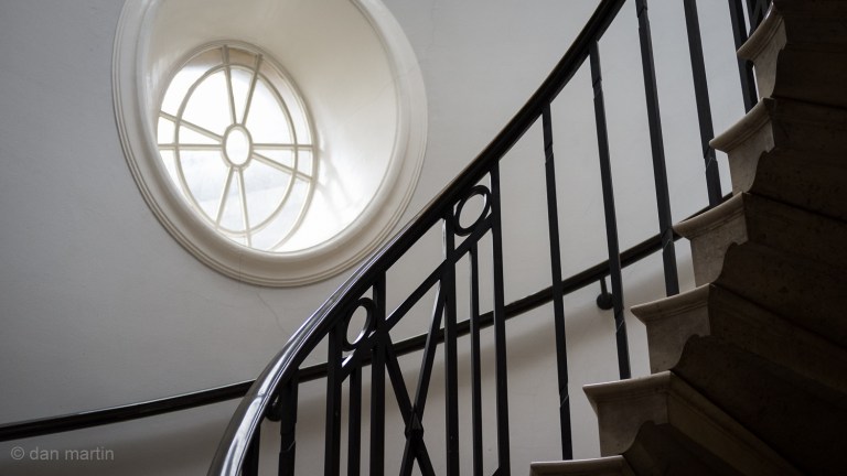 Imagining the architect designing this, working out the various circular forms.